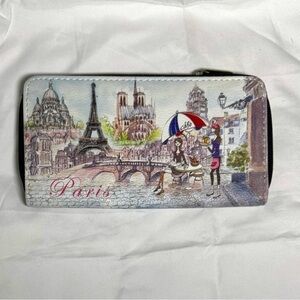 Paris Decor Wallet Eiffel Tower Sacre Coeur Notre Dame